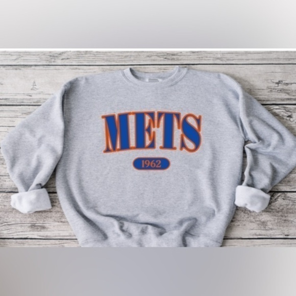 Mets Offset Crewneck